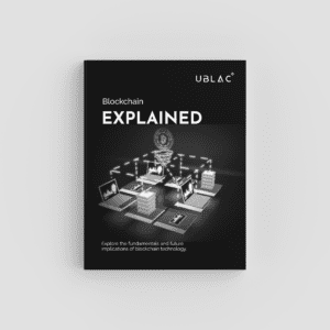 Ublac blockchain explained—book dark book mockup